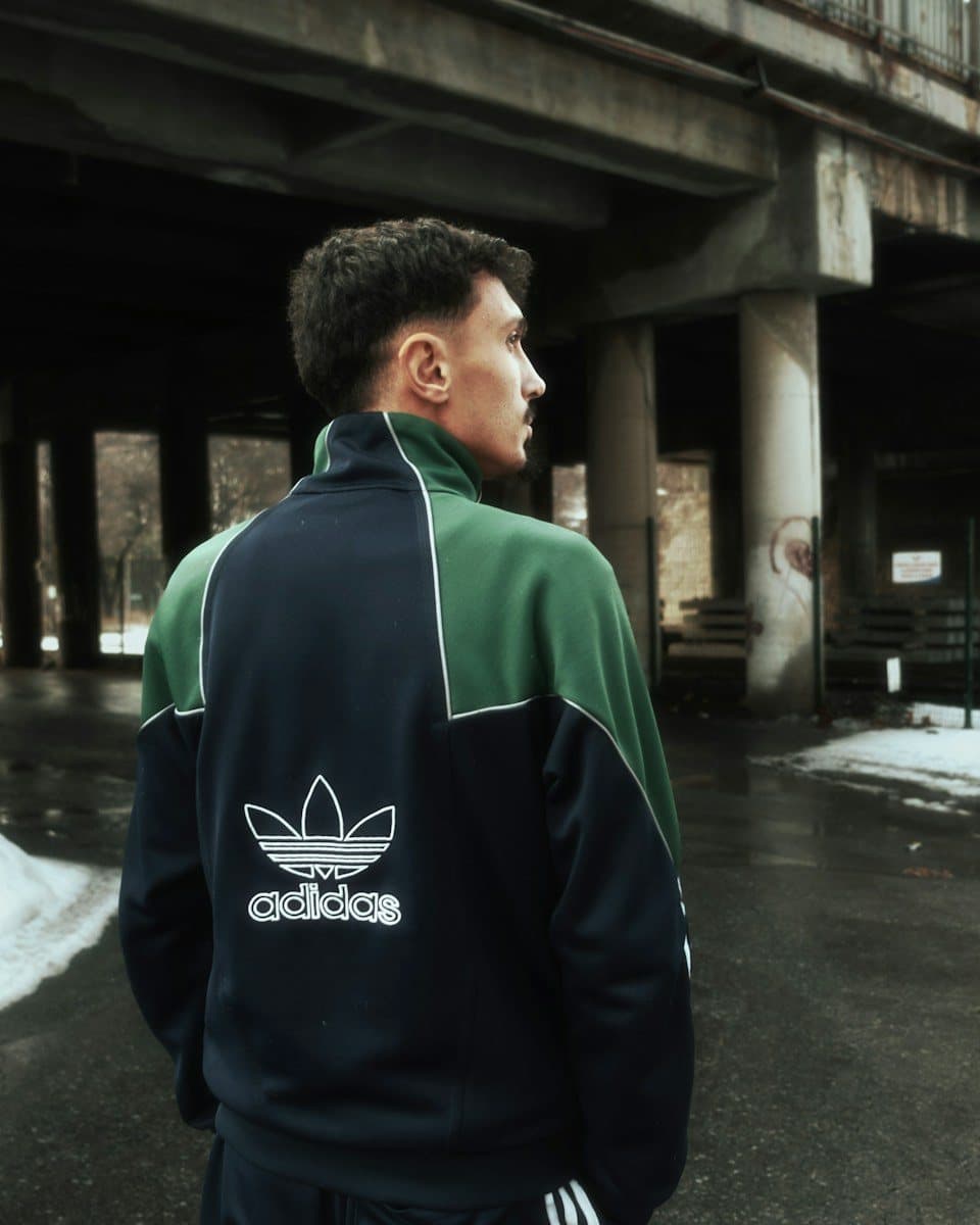 Man in an Adidas Originals track jacket